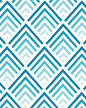 Shades of Blue - Chevron Pattern 8x10 inch Art Print