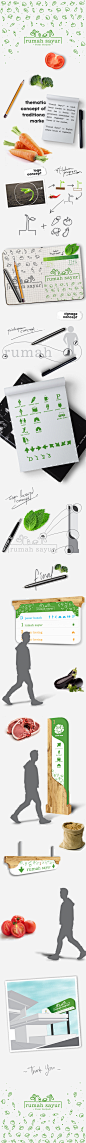 Rumah Sayur - Thematic Traditional Market - Branding : Branding for thematic market in Bandung, and make the sign system