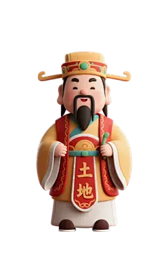 注灵网-你的免费素材库-免扣素材-灵感创意-点击下载高清大图-土地爷  新年