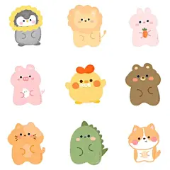 小动物简笔画｜可爱动物头像｜手绘