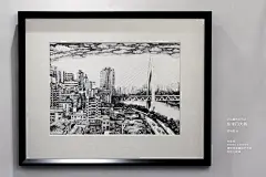 重庆东水门大桥  重庆插画  @籽鹿唯马丶唯祂蜜