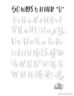 雨殇·采集到BrushLettering