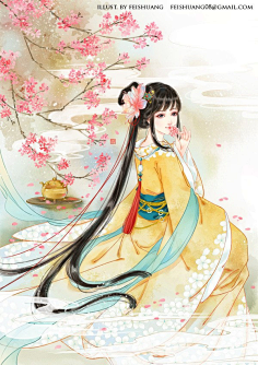 古风美女-花瓣网|陪你做生活的设计师 | 古风 女 人像 头像 人物 手绘
