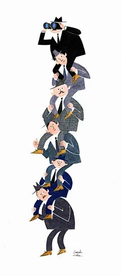 日本插画师SatsukiIoku清透的色彩搭配，充满想象空间的抽象场景，让画面充满奇思妙想~