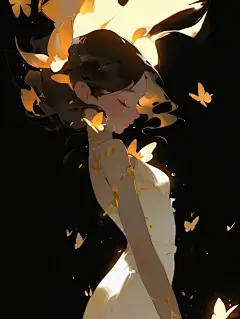 黑夜中的精灵｜头像｜壁纸_6_AI小粉Design_来自小红书网页版