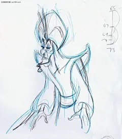 迪士尼经典《阿拉丁》Jafar角色设计手稿