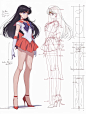 美少女战士·火野丽 人物线稿［咒语］ - 小红书