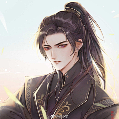 仟茜匀韵采集到二哈和他的白猫师尊（皓衣行）同人插画 漫画