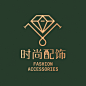 时尚服饰配饰潮流金属质感logo