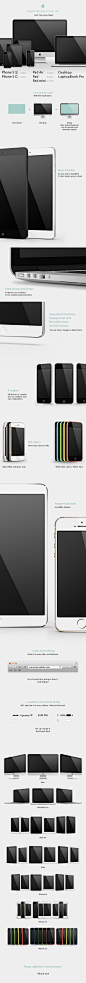 Apple devices mock-up : Responsive Screen Mock-upFeaturesiMacMacBook ProiPadiPad miniiPhone 5SiPhone 5C