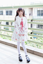 可爱 Lolita 娃娃领复古乐器兔软妹连衣裙 - 淘宝网