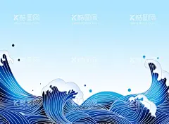 乘风破浪蓝色国潮海浪花纹  - 源文件下载【酷图网】海水,海水元素,海水素材,海浪,海浪元素,海浪素材,海浪插画,插画海水,插画海浪,大海,大海元素,大海素材,大海装饰,大海插画,国潮背景,中国风,中国风背景,中国风插画,插画背景,插画元素,插画素材,国潮装饰,国潮海报,中国风海报,国风海报,国潮展板,国潮背景素材,中国风素材,祥云,云朵,国潮视觉,