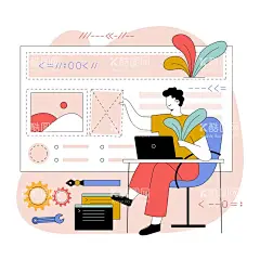 办公场景  - 源文件下载【酷图网】办公场景插画,会议扁平,头脑风暴,方案插画,闪页,启动页,扁平化,插画,卡通,插图,手绘图标,手绘插画,占位符,等待页面,404页面,引导页,电子商务图标,商业人物,网页扁平化,AI源文件,立体构图,扁平风,科技插画,插画设计,渐变图标,矢量插画,