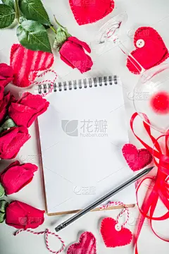 背景,情人节,笔记本,贺卡,纺织品,蛋糕,食品,信函,浪漫,铅笔