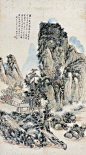 陆游渭南词意图  黄宾虹