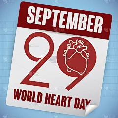 活页日历提醒日期的世界心脏日