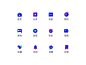 通常一组小图标练习无数图标一天游戏新闻紫蓝我的主页首页图标图标