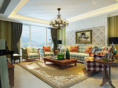 家装爱好者采集到客厅设计、沙发背景墙