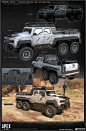 Apex Legends Samson Truck, Brian Burrell : I overhauled the textures and heavily reduced the polycount for this truck which was originally built for Titanfall 2.  I also re-built the wheels from scratch and utilized the given UV space to fit them on the s