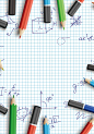 卡通铅笔背景装饰矢量图背景图 免费下载 页面网页 平面电商 创意素材