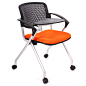 新款特价可折叠培训椅带写字板电脑椅办公椅写字会议椅职员椅网布-淘宝网