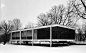 Farnsworth House Winter View 1945-1951 Ludwig Mies van der Rohe