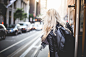 (click to download) Young Woman Riding The Famous Cable Car in San Francisco FREE Stock Photo