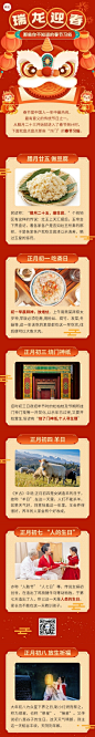 春节新年习俗科普文章长图