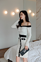 220224_TN更新(挂领仙乳白皙十字拼搭及膝裙)_看图_孙允珠吧_百度贴吧