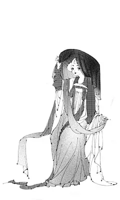 山是故人眸，柳是纤纤手。
画师：【拌饭三碗@拌饭三碗 】 ​
#古风壁纸##插画# ​​​​