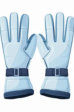 保温保护冬季冬天保暖手套插画
