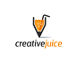 CreativeJuice果汁店 果汁店logo 汽水 橙汁 饮料 饮品 铅笔 吸管 商标设计  图标 图形 标志 logo 国外 外国 国内 品牌 设计 创意 欣赏