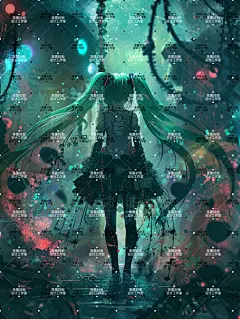 AI版权二次元女346