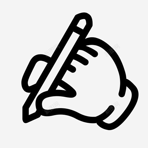 写作签名钢笔图标 UI图标 设计图片 免费下载 页面网页 平面电商 创意素材