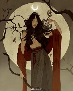 故事情景丰富的黑暗画风
,
人物插画，漫画艺术家
,
Abigail Larson ​​​ ​​​​
