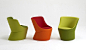 【busk+hertzog：充满活动的色彩 DIDI椅子】
丹麦设计师busk+hertzog 为Globe Zero 4 品牌设了这款颇为有趣的DIDI座椅。椅子的色彩充满活力，使用明亮的绿色、橘色和红色，使人印象深刻。