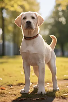 草地上的拉布拉多犬
