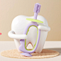 嫚熙儿童牙刷1到3岁宝宝牙刷1岁宝宝硅胶训练婴儿牙刷婴幼儿乳牙-tmall.com天猫