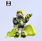 3D blender cartoon Character concept cute kids role toy Zbrush