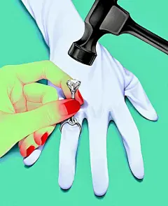 磨金石教育插画分享｜浮世绘诡异插画~