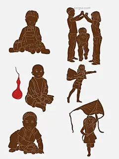 玩耍儿童剪影矢量图图片图片大小1024x1369px 图片尺寸441.44 KB 来自PNG搜索网 pngss.com 免费免扣png素材下载！AI#白色#背景#插画#倒立#儿童#儿童幼儿#孩童#孩子#海报#画册#剪影#卡通#