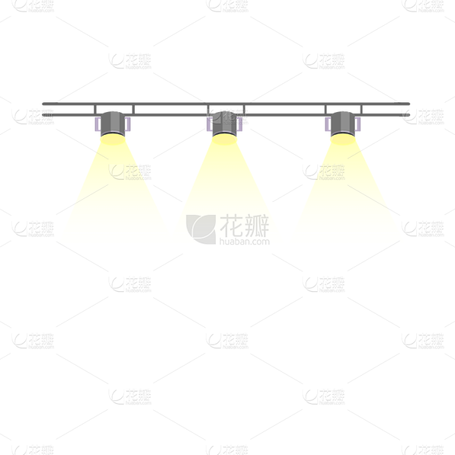 矢量风-扁平手绘-灯光
