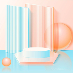 qiutian-jingse采集到C4D背景