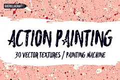 手绘矢量纹理设计素材Action Painting Vector Textures #354253-设计元素-美工云(meigongyun.com)