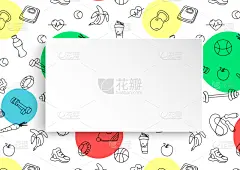 式样,学校体育馆,瑜伽,请柬,概念,锻炼,绘制,装饰