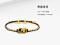 MONOLOGUE独白拳皇联名八神庵复古黄金转运珠MR1373送礼-tmall.com天猫