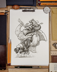 宝石蓝的蓝天采集到手绘插画