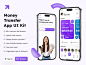 金融电子钱包汇款转账app ui界面设计fig源文件模板-向日葵资源站
