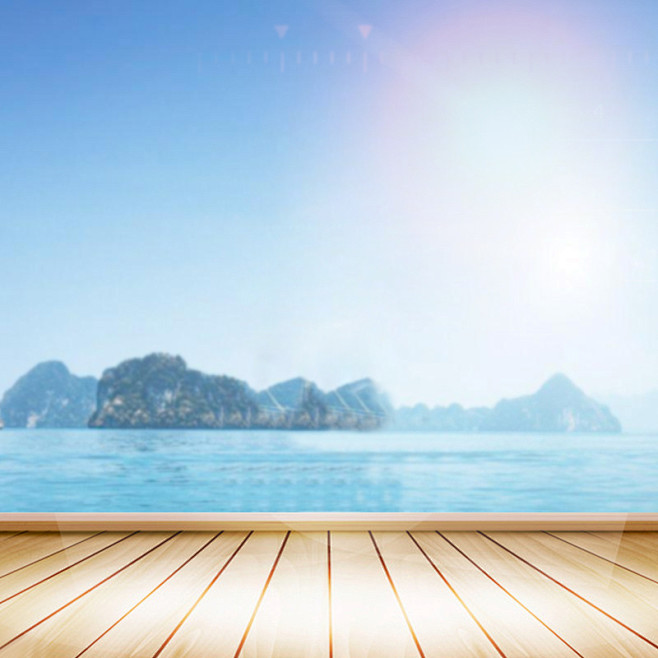 水面风景电商主图背景