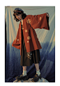 徐娇织羽集流星花火红色外套女百搭汉服汉元素中长款外套女宽松-tmall.com天猫
